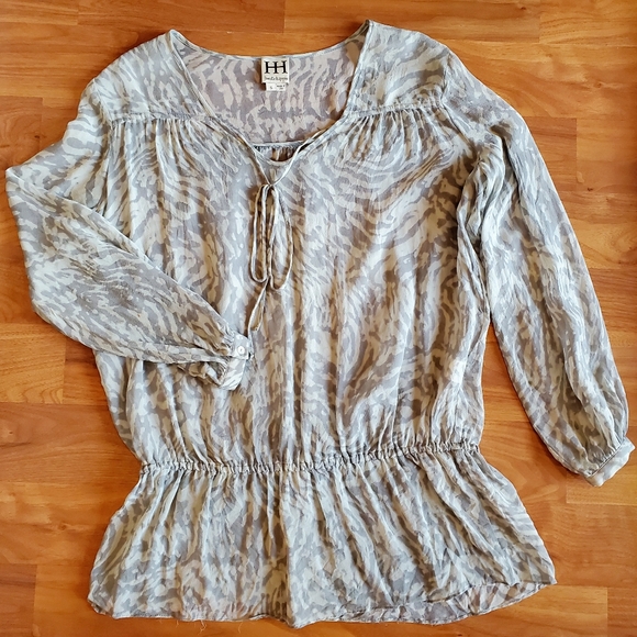 Haute Hippie Tops - HAUTE HIPPIE Peasant Blouse Top